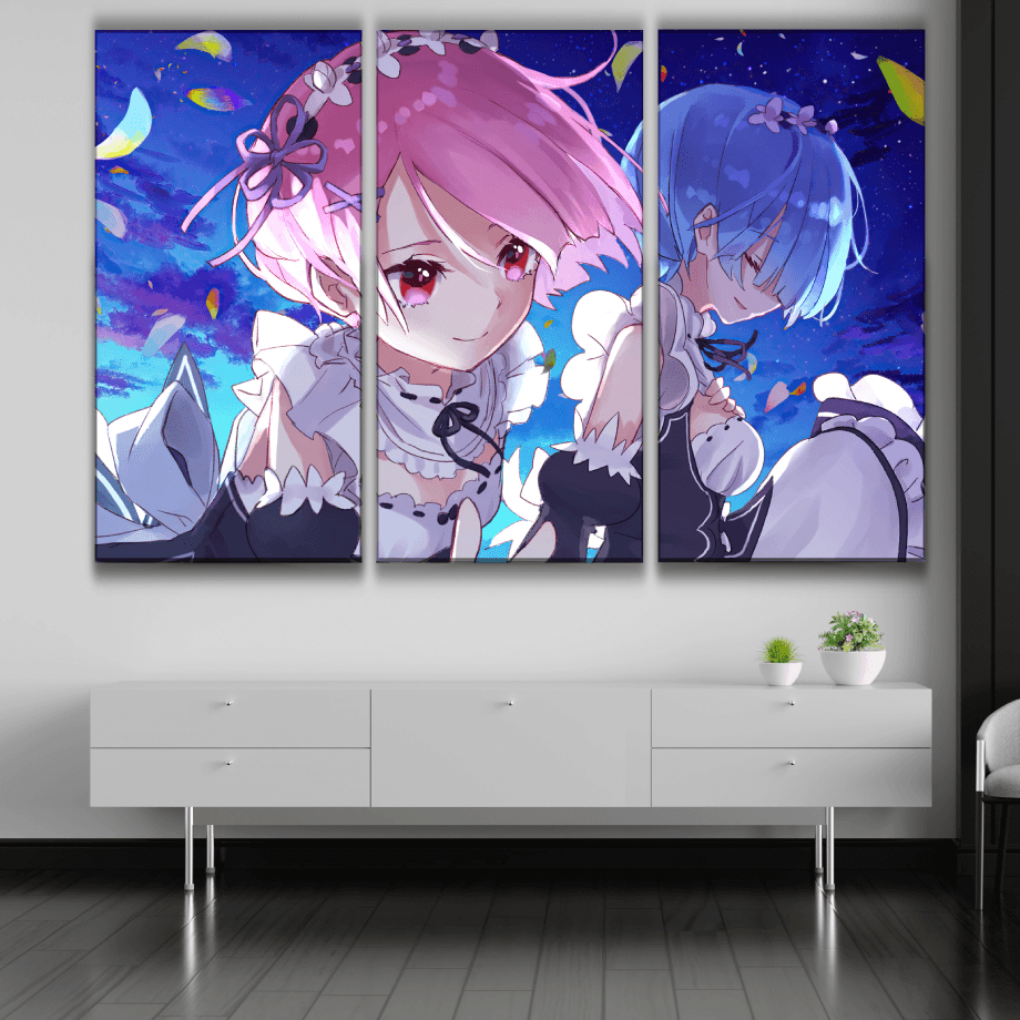 Ram & Rem Art Poster