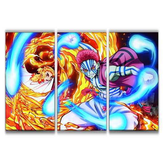 Rengoku and Akaza Poster