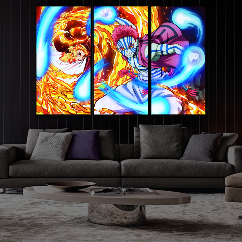 Rengoku and Akaza Poster