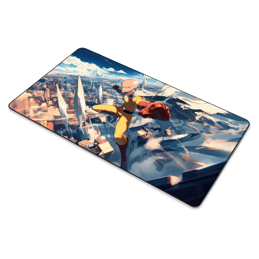 Saitama Art Style Mouse Pad