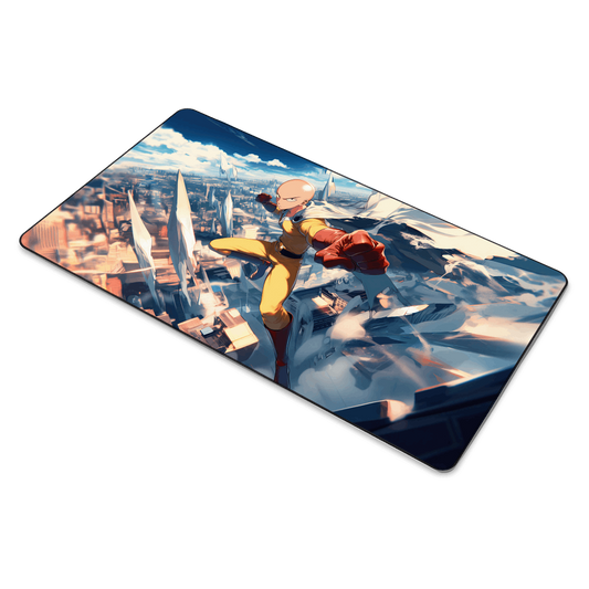 Saitama Art Style Mouse Pad
