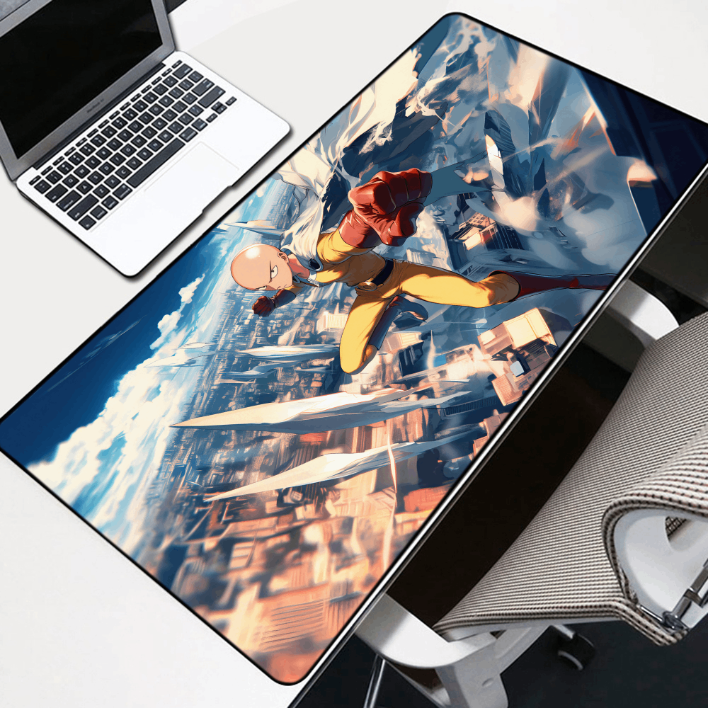 Saitama Art Style Mouse Pad