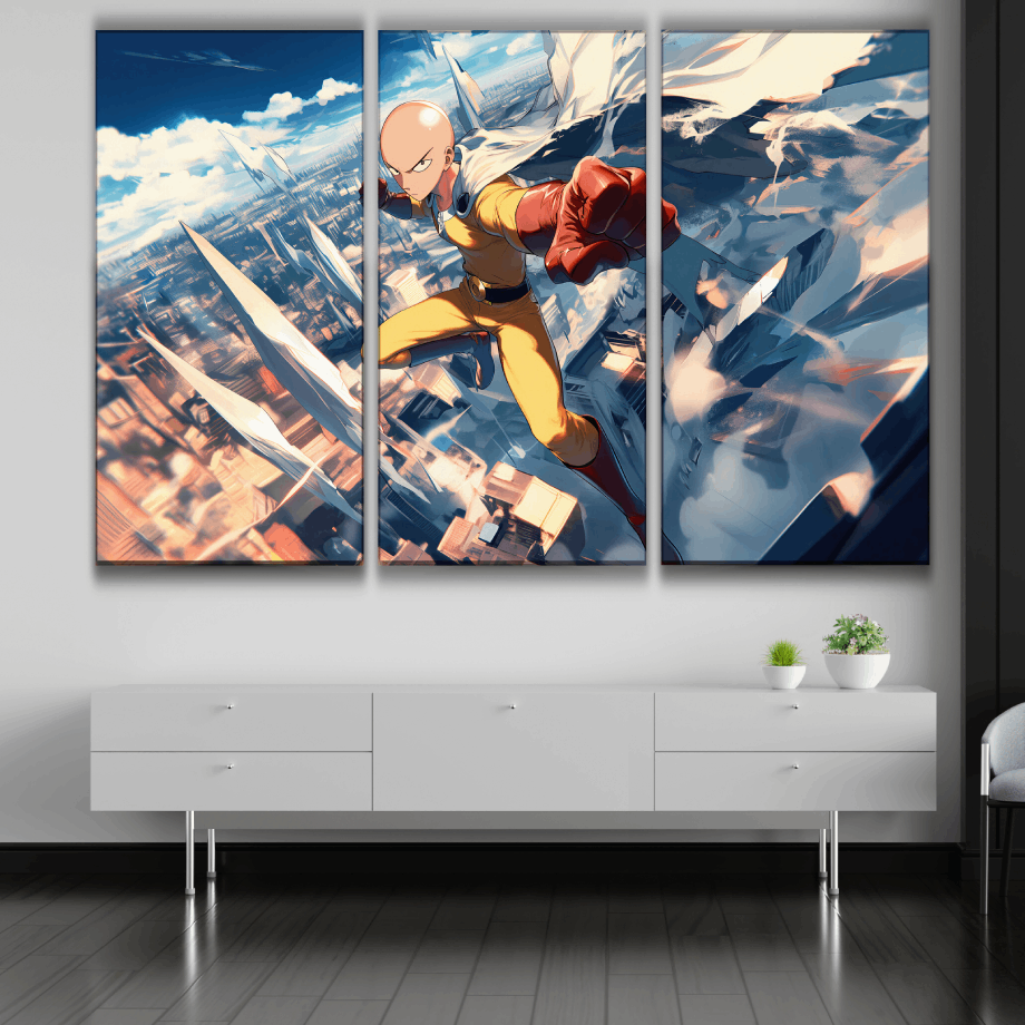 Saitama Art Style Poster