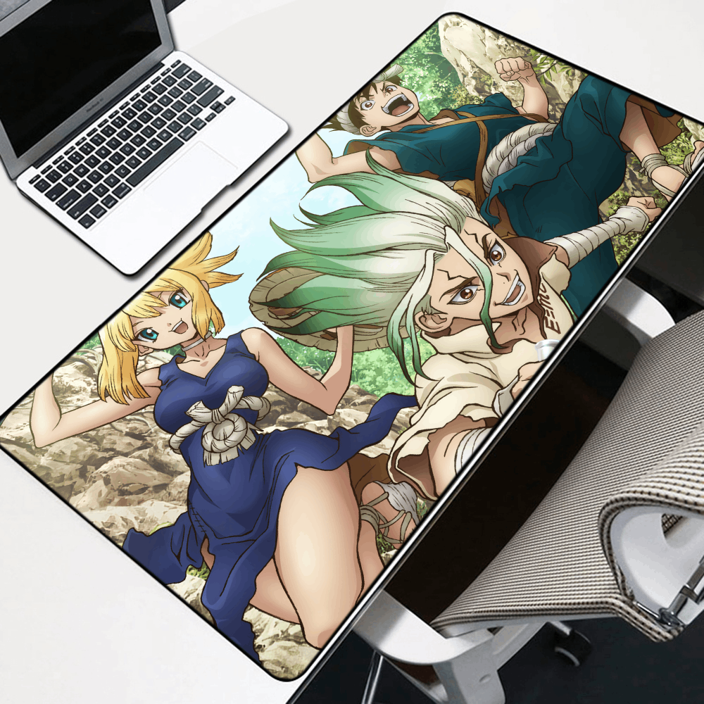 Senku, Kohaku & Chrome Mouse Pad