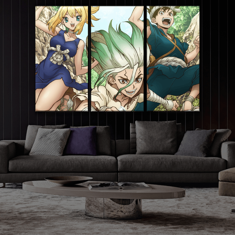 Senku, Kohaku & Chrome Buy Wall Poster