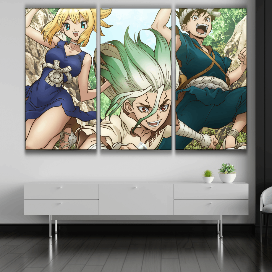Senku, Kohaku & Chrome Poster