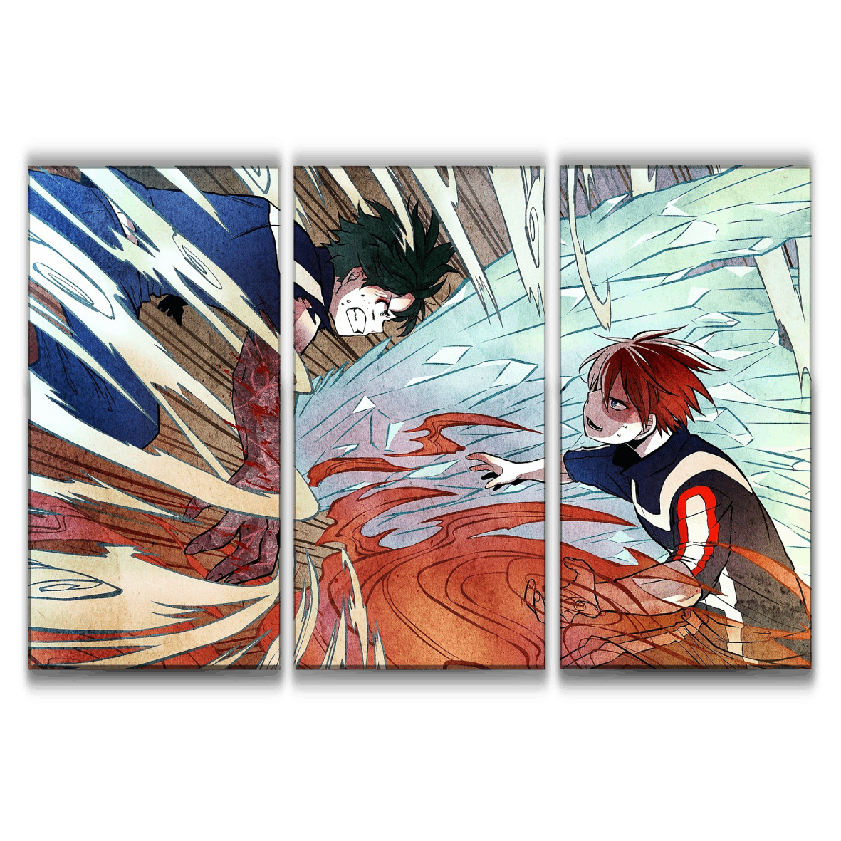 Shoto vs Deku Poster