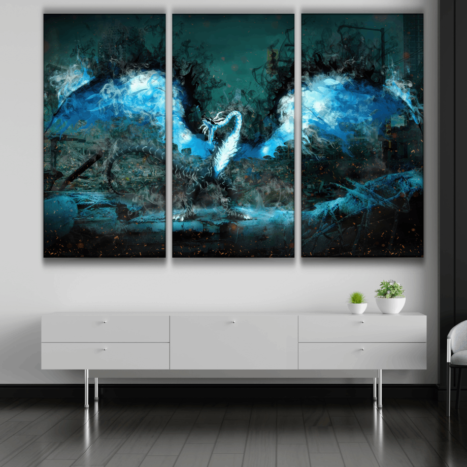 Solo Leveling Dragon Shadow Art Poster
