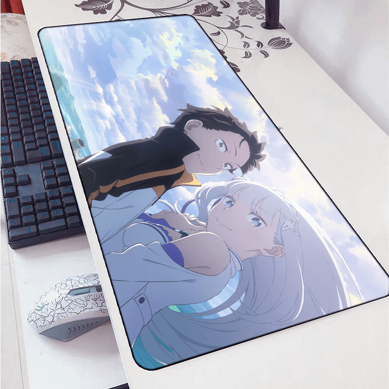 Subaru Natsuki & Emilia Mouse Pad