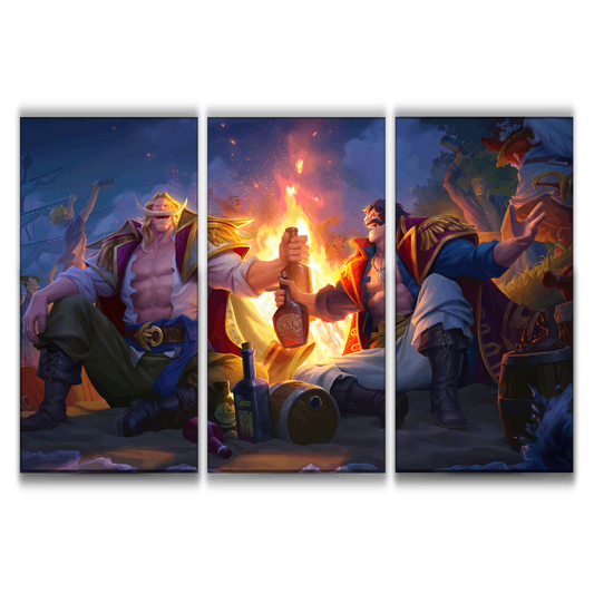 Whitebeard and Gol D. Roger Poster