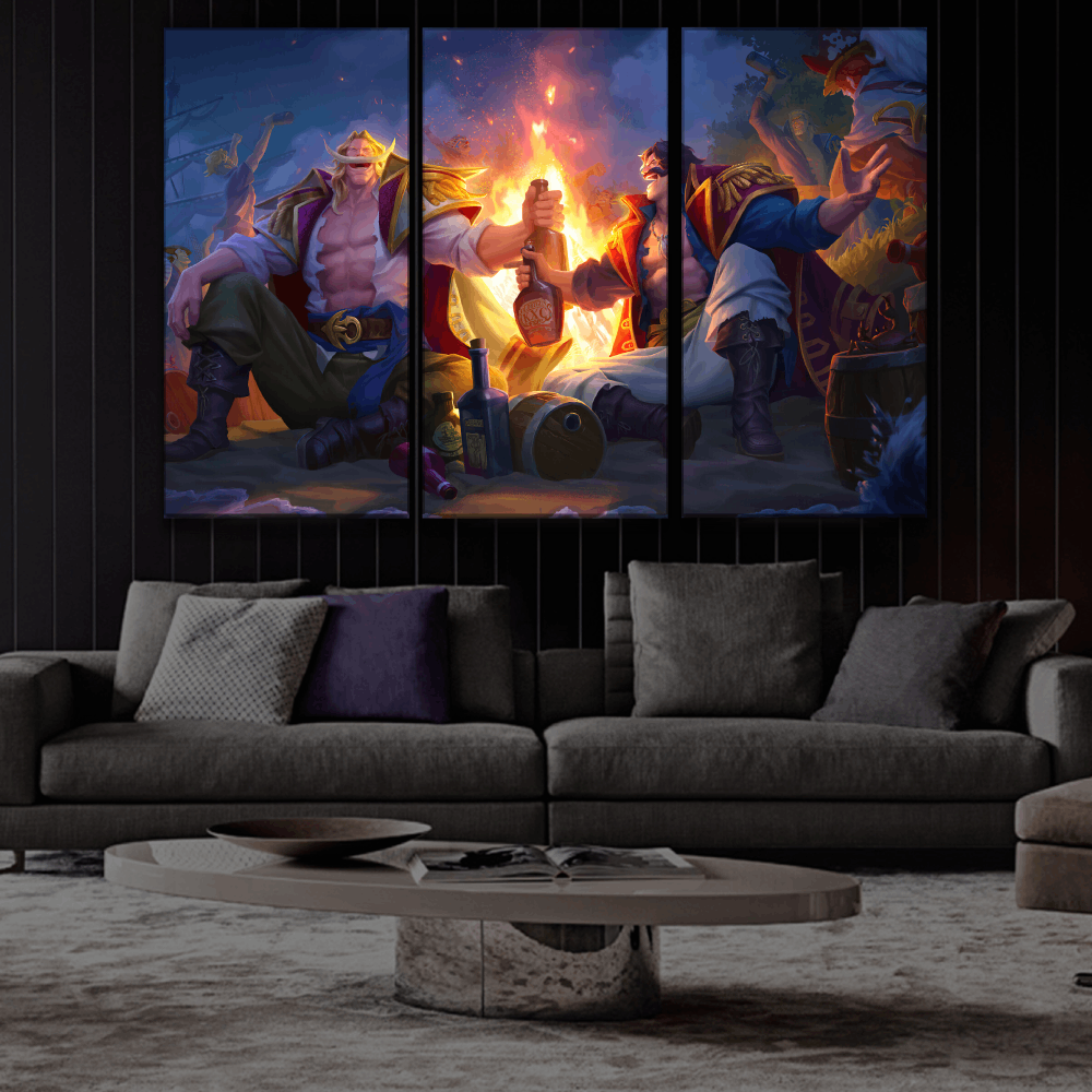 Whitebeard and Gol D. Roger Buy Wall  Poster