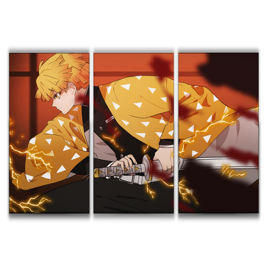 Zenitsu Agatsuma Canvas Poster
