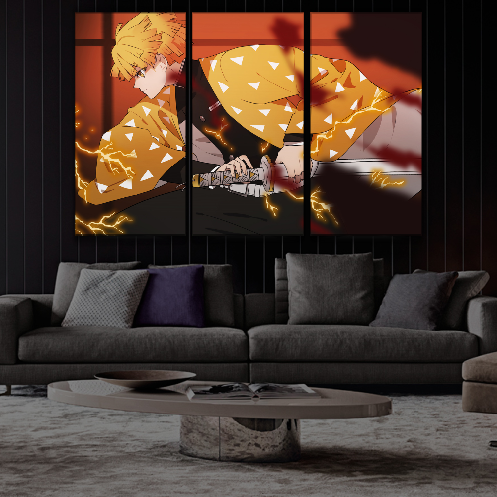 Zenitsu Agatsuma Canvas Poster