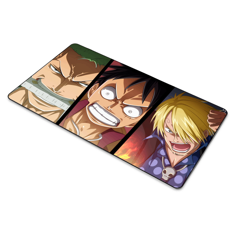 Zoro Luffy and Sanji Mouse Pad