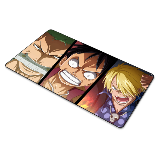 Zoro Luffy and Sanji Mouse Pad